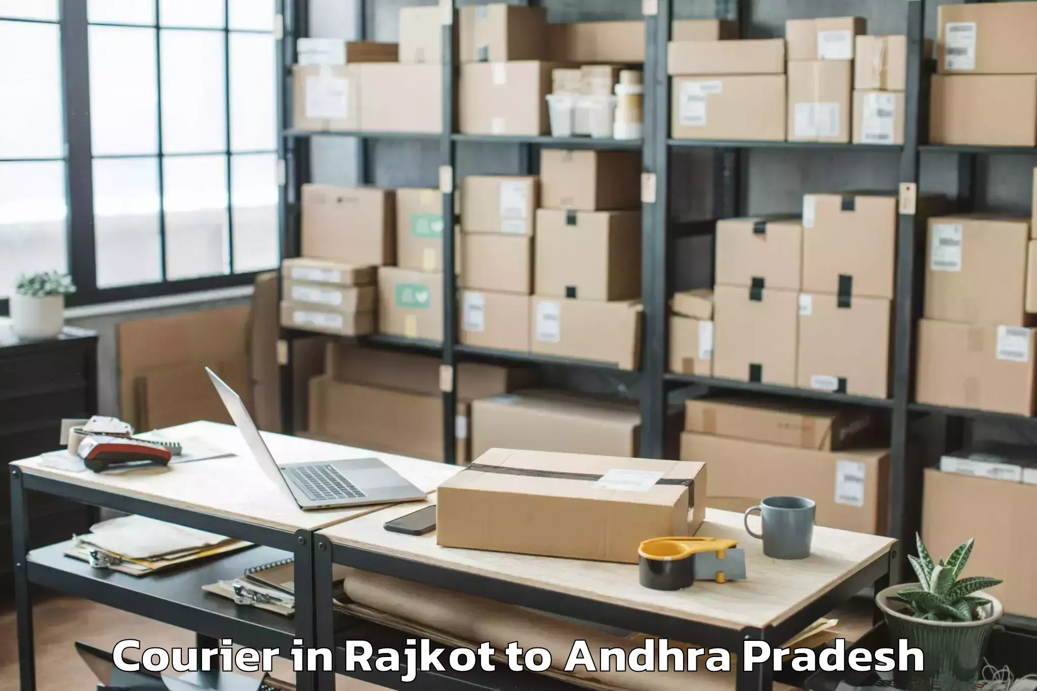 Hassle-Free Rajkot to Gonegandla Courier